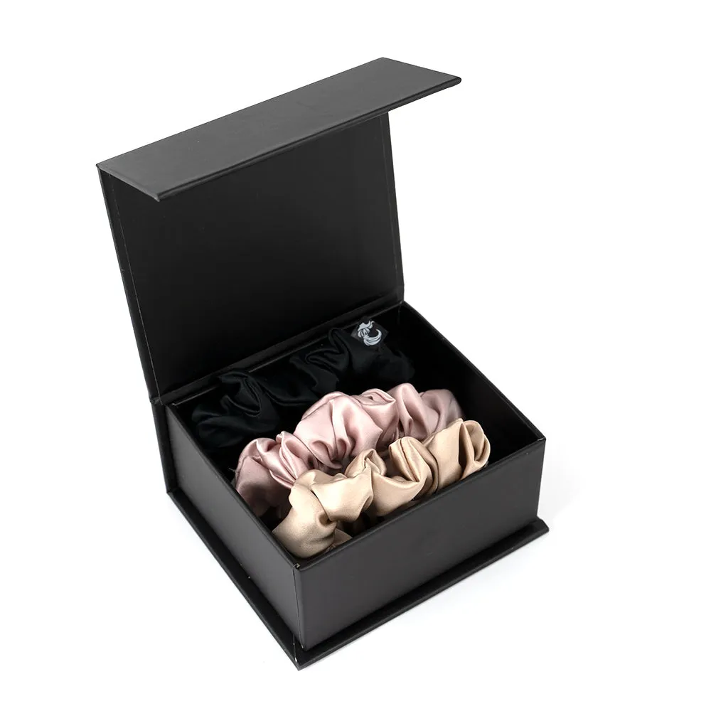 GH Pure Silk Scrunchies - Mulberry 100% Silk 6A Grade 22mm - Classy Set