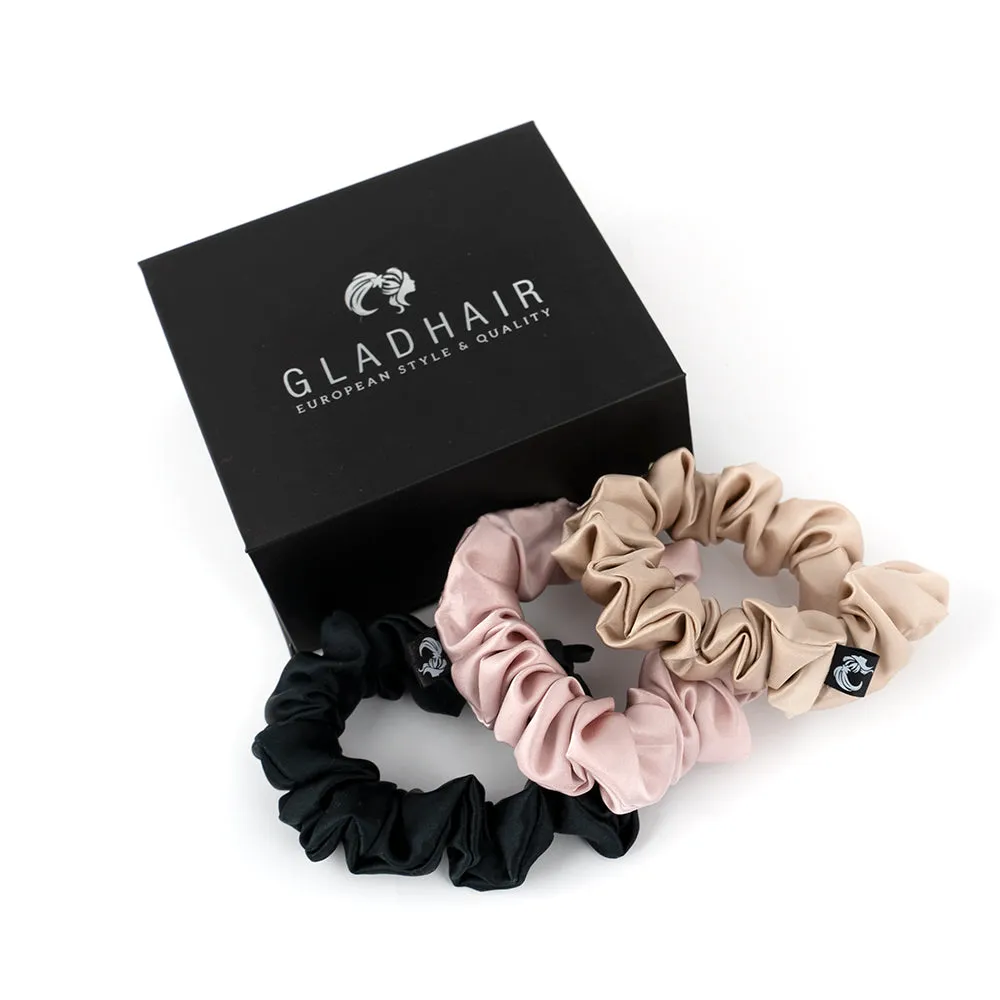 GH Pure Silk Scrunchies - Mulberry 100% Silk 6A Grade 22mm - Classy Set