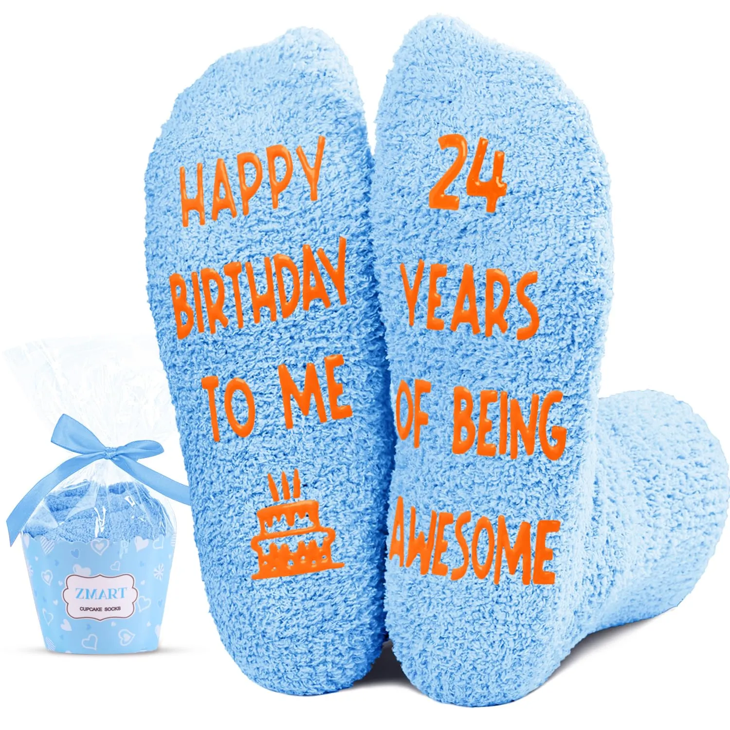 Gifts for 24 Year Old Woman Man Female Male, 24 Year Old Girl Boy Gifts, Birthday Socks for Her Him