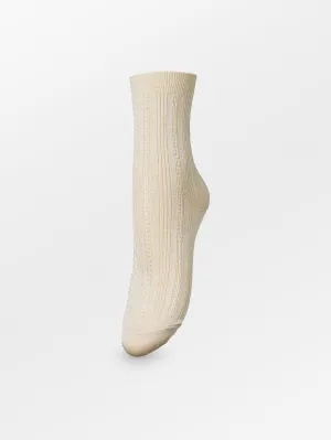Glitter Drake Sock - Beige
