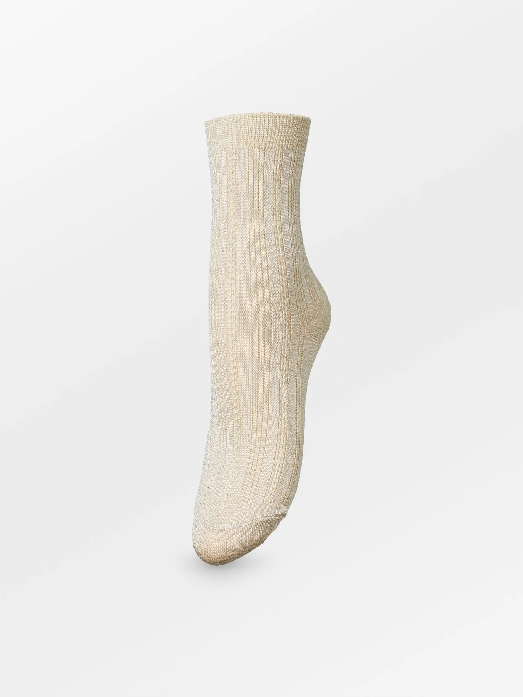 Glitter Drake Sock - Beige