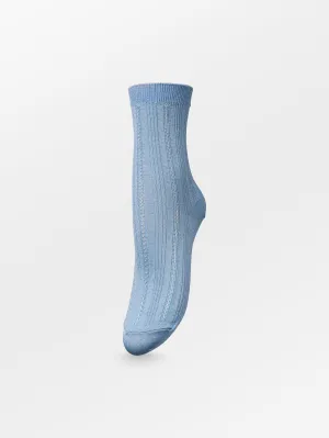 Glitter Drake Sock - Light Blue