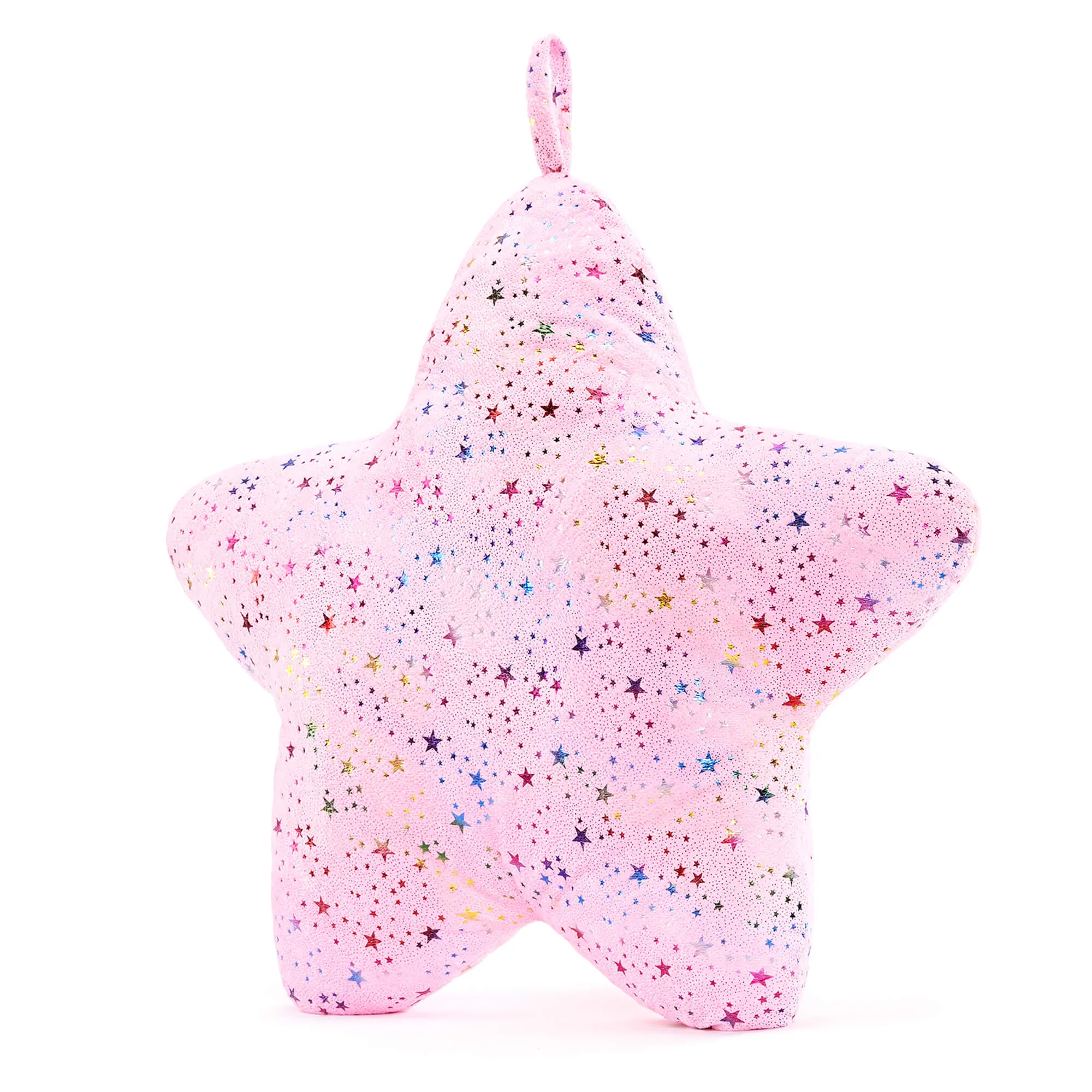 Gloveleya 20-inch Plush Fashion Pillow Ironing Colorful Stars Pillows Star Shaped Light Pink