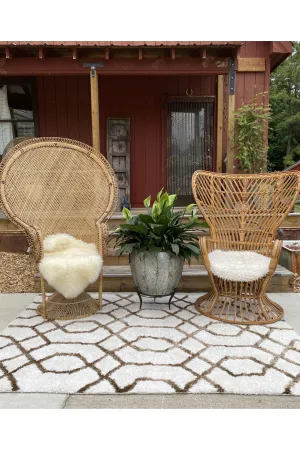 Golden Rattan Peacock Chair - Rental