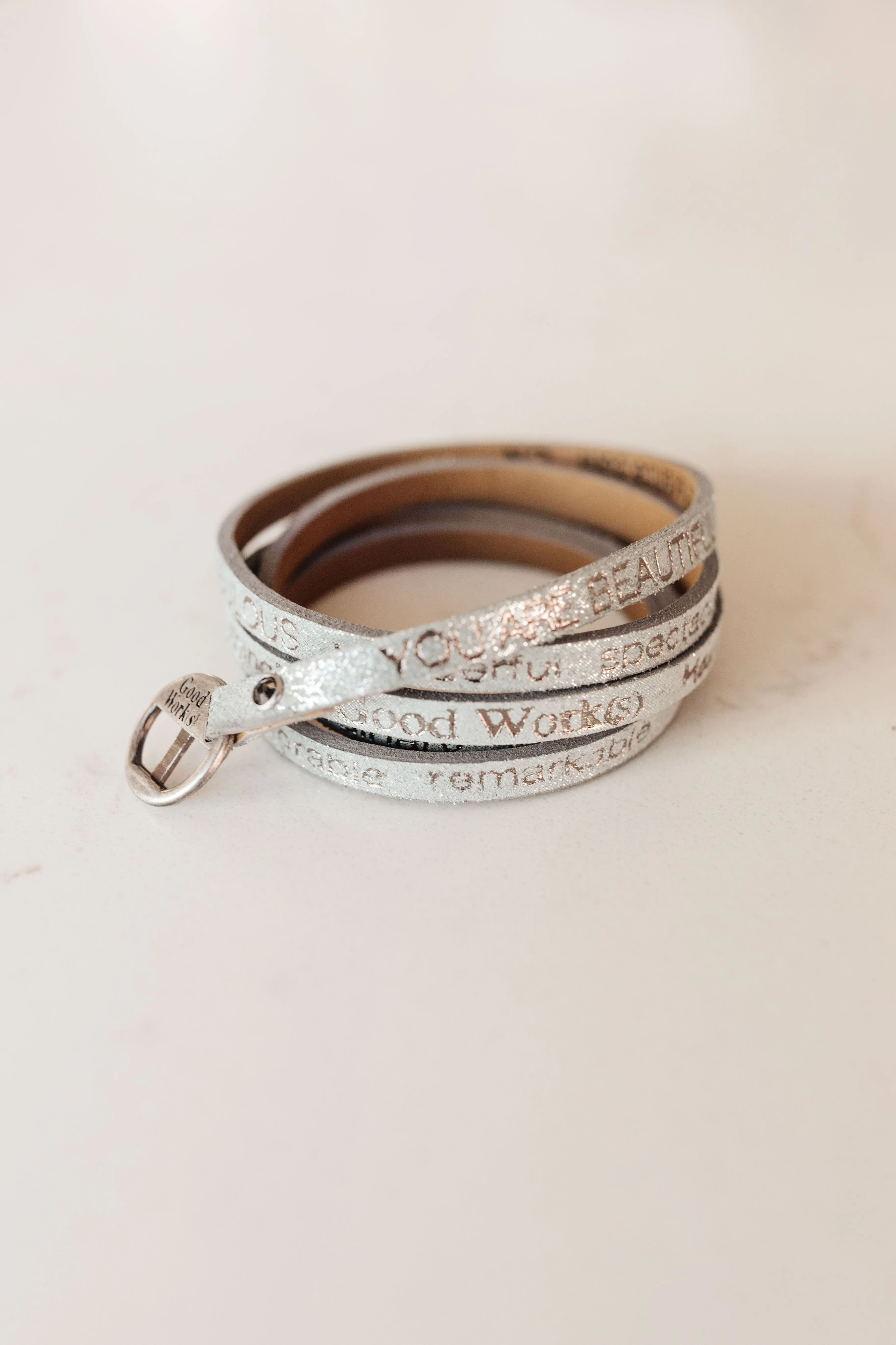 Good Work(s) You Are Beautiful Wrap Around Bracelet
