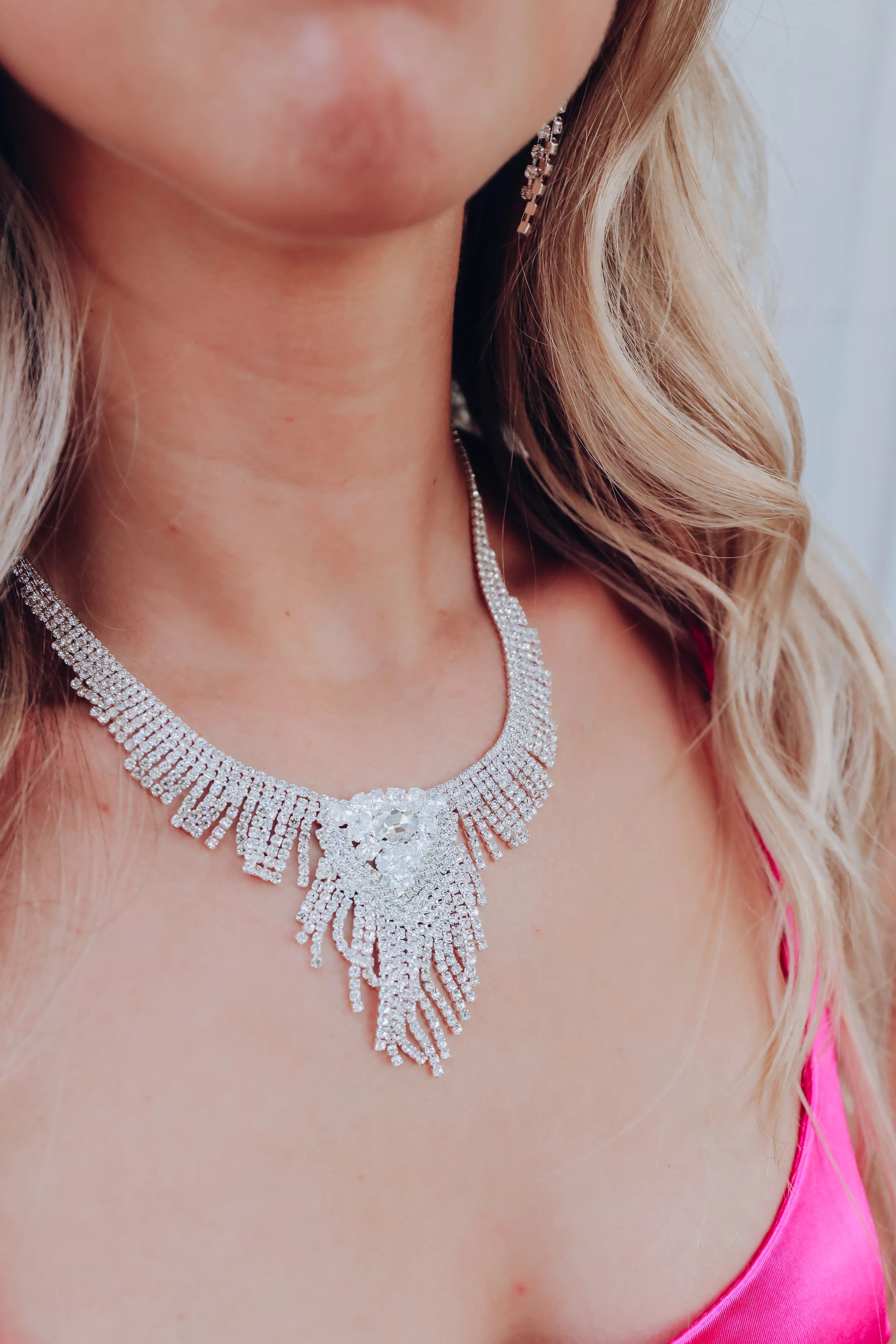 Harrell Necklace and Earring Set - Silver