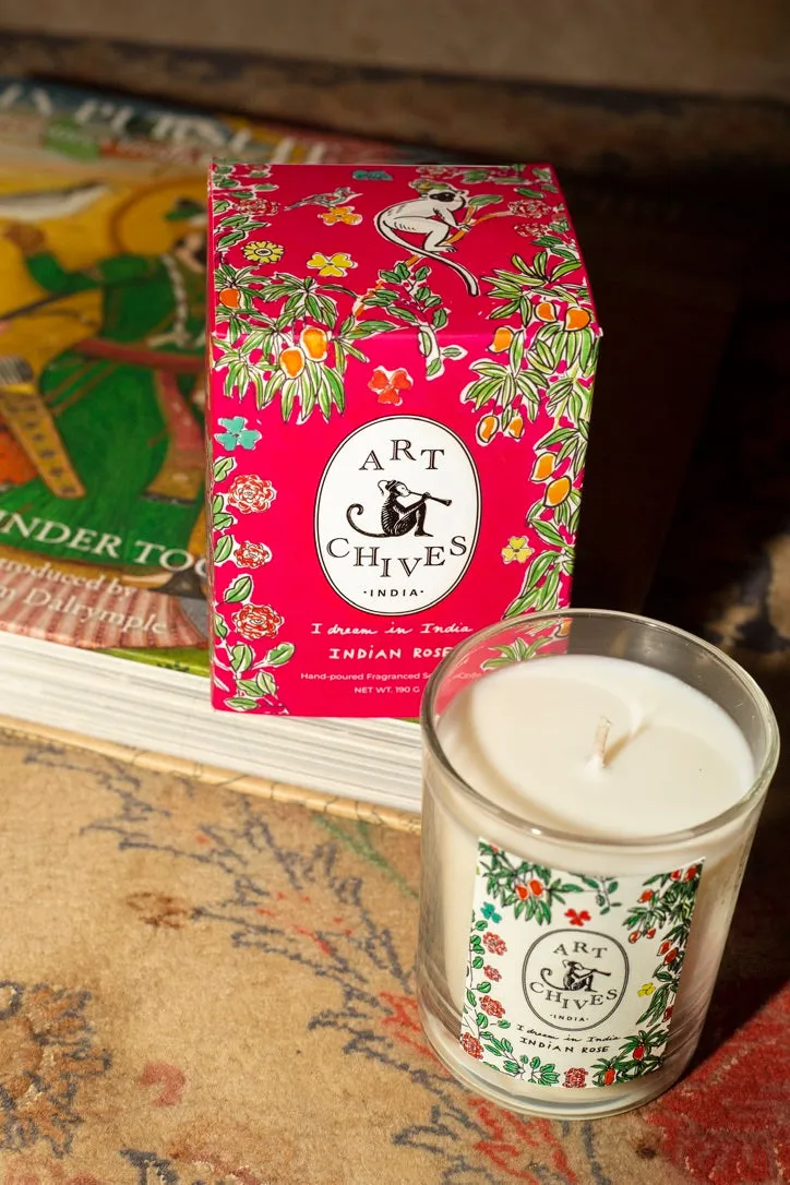 Home DÃ©cor Spa Candle Indian Rose Fragranced Soy Fashion Edit Home Lifestyle Artchivesindia  AcFcRo ArtChives India