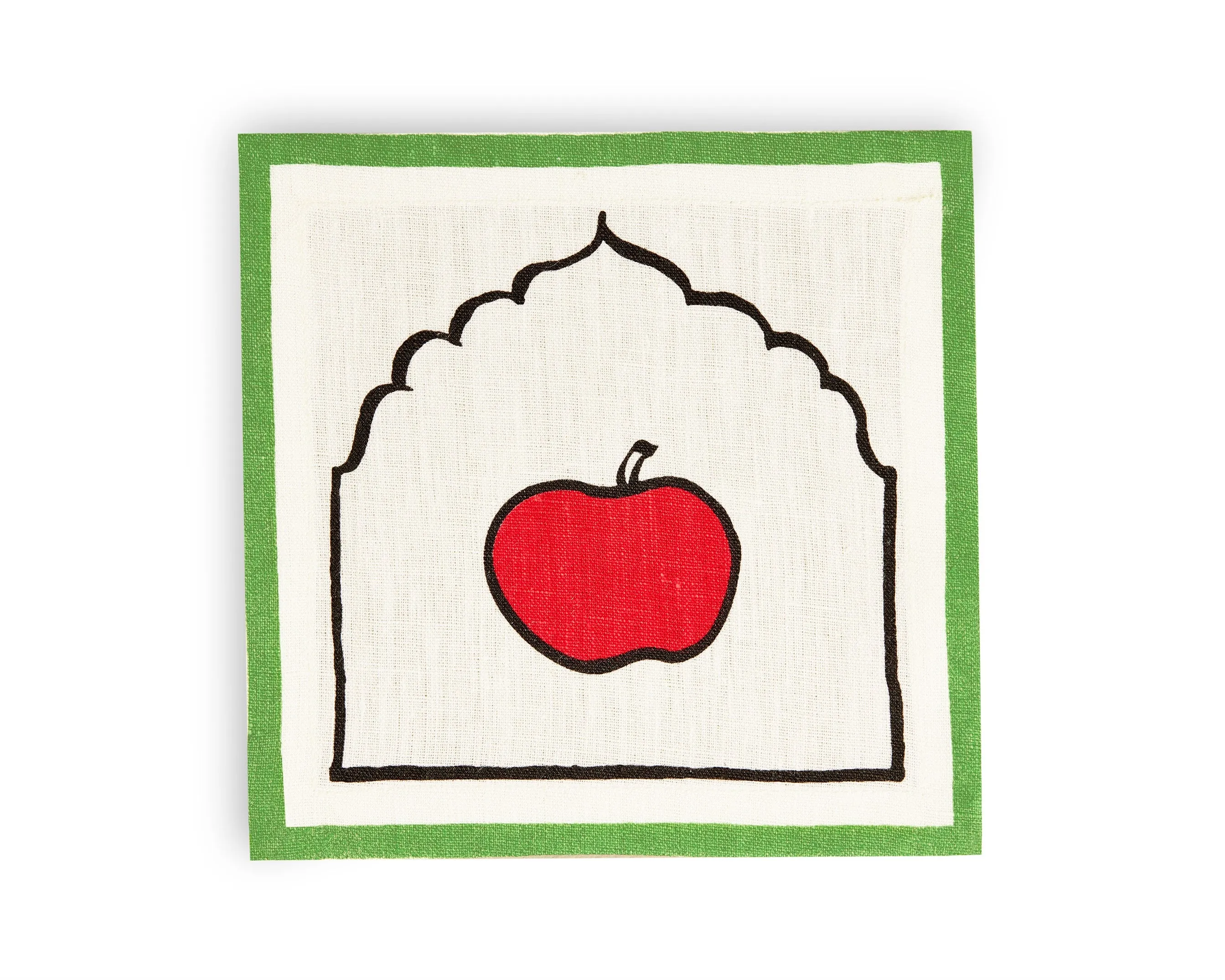 Home Table Linen Spinel Apples Cocktail Napkin Set 6 Cotton AcCnSa Fashion Edit Home Lifestyle Artchivesindia