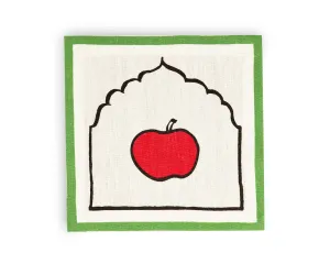 Home Table Linen Spinel Apples Cocktail Napkin Set 6 Cotton AcCnSa Fashion Edit Home Lifestyle Artchivesindia