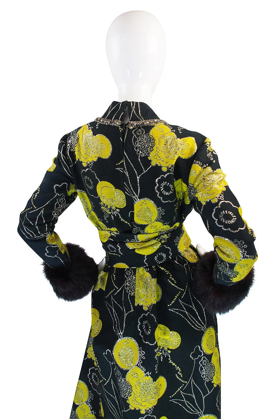 Important c1970 Oscar de la Renta Ad Campaign Gown