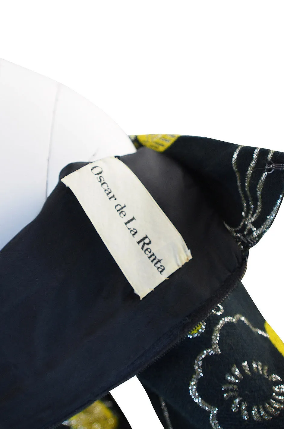 Important c1970 Oscar de la Renta Ad Campaign Gown