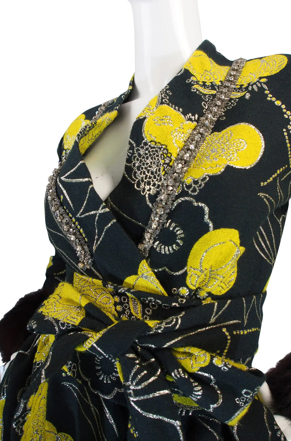Important c1970 Oscar de la Renta Ad Campaign Gown