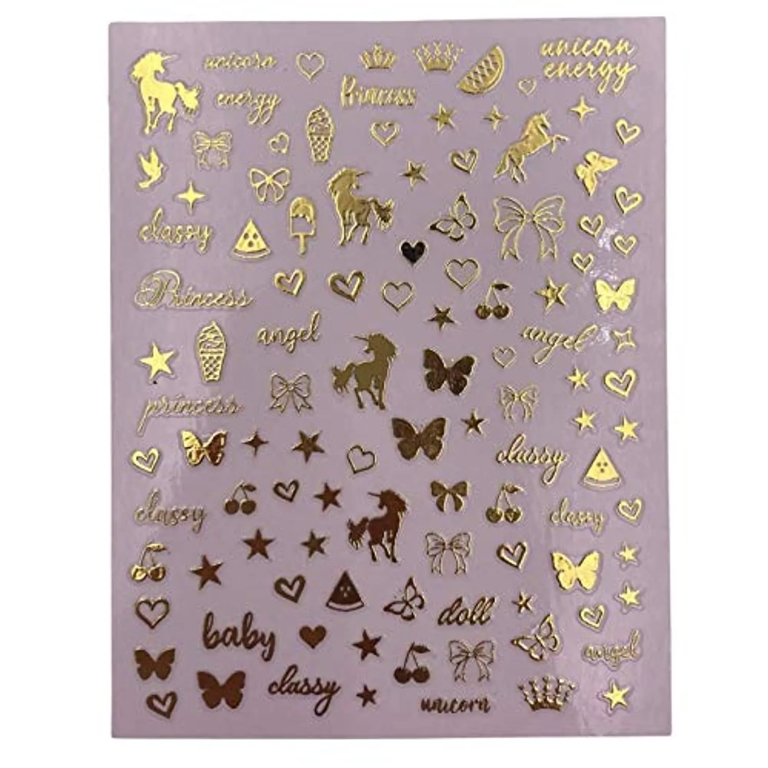 Impressed Authentic 5 Sheets Luxury Nail Art Stickers 500  Gold Customized Nail Decals for Fake Nail Design Decorations and Salon Nails Accessories