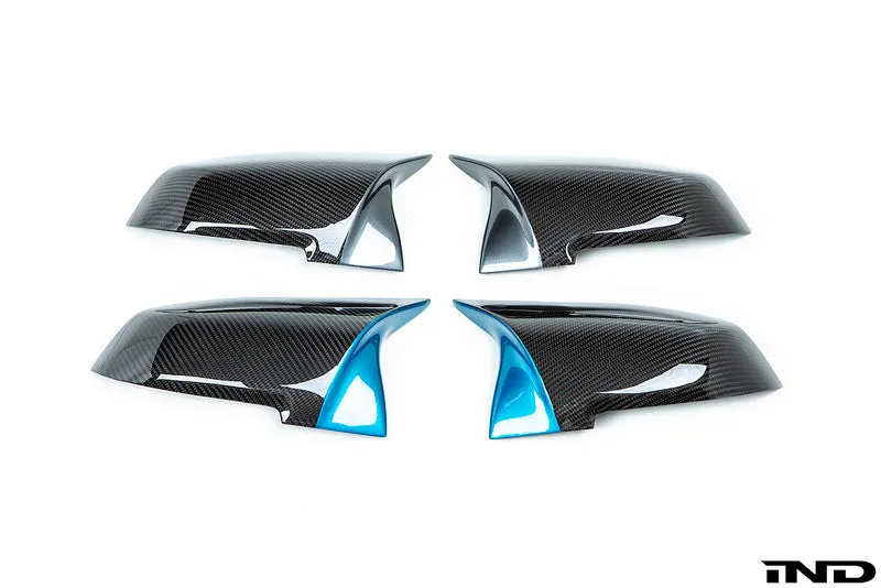 IND Painted M Inspired Dry Carbon Mirror Cover Set