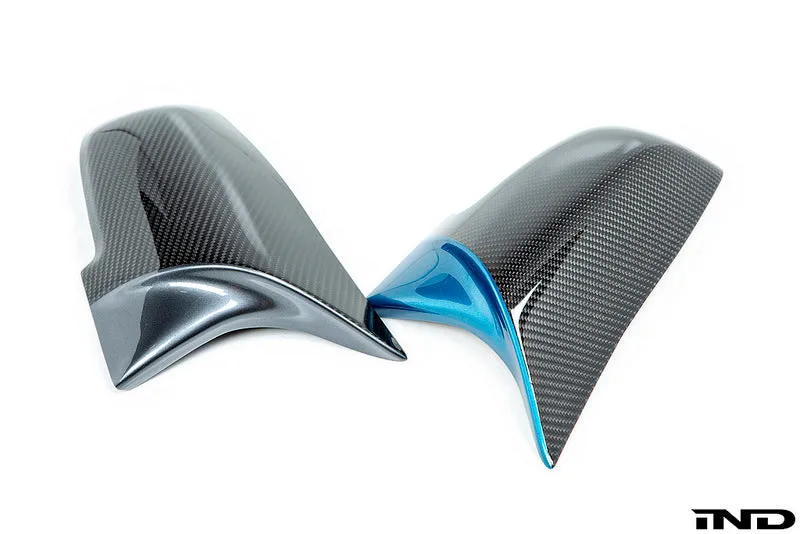 IND Painted M Inspired Dry Carbon Mirror Cover Set