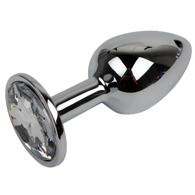Jeweled Stainless Steel Plug 6 Colors