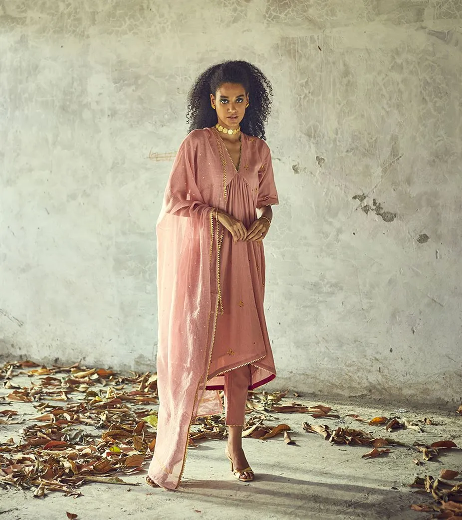 Khara Kapas Murray Hill dupatta dot Kamal chunari KW628 Festive