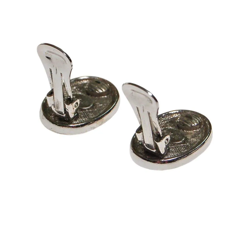 KJL Faux Pearl and Rhinestone Earrings