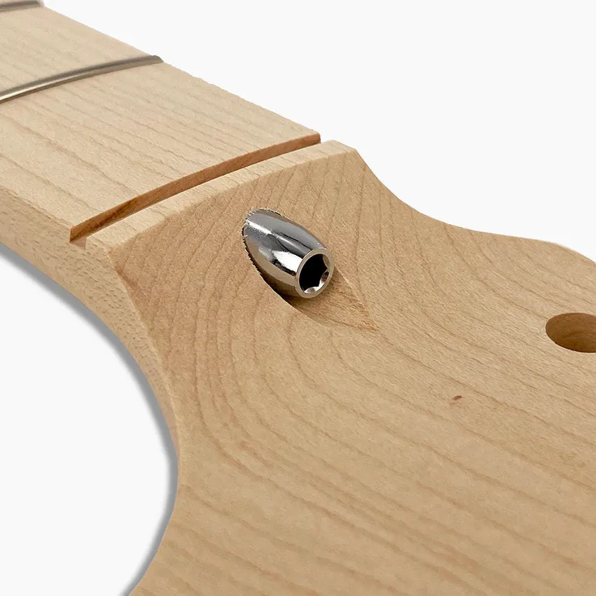 Large Headstock Neck for Stratocaster, Solid Maple, No Finish