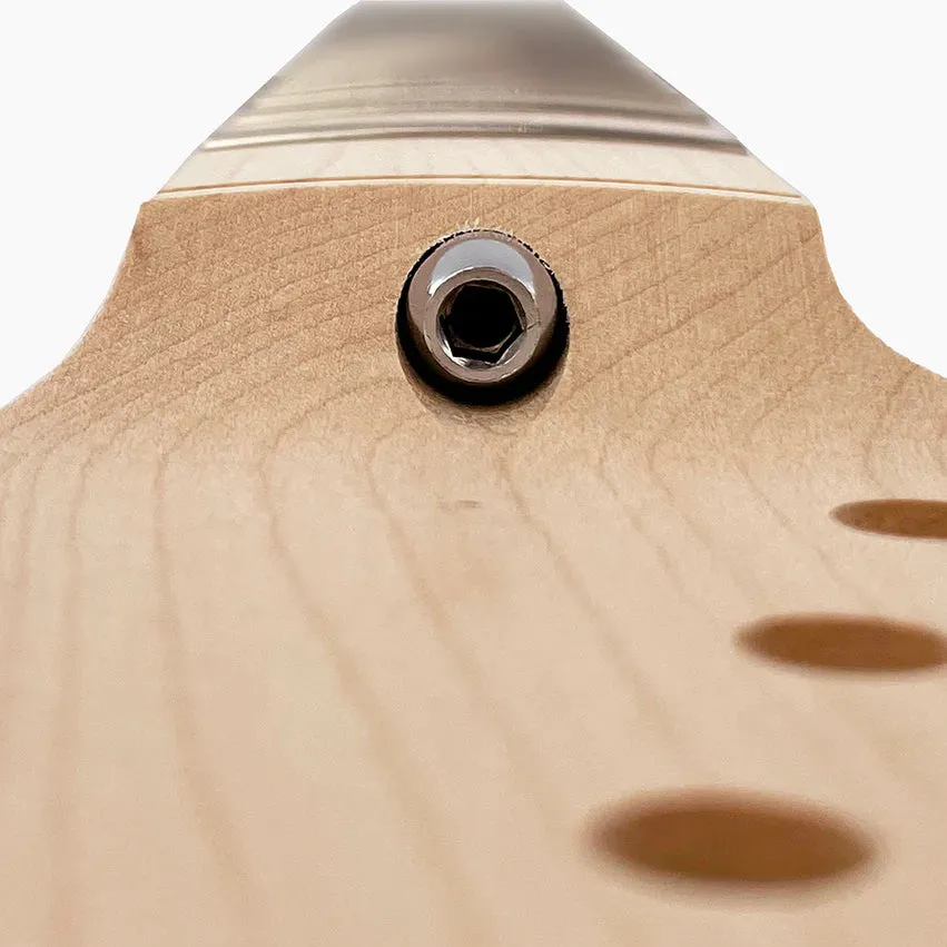 Large Headstock Neck for Stratocaster, Solid Maple, No Finish