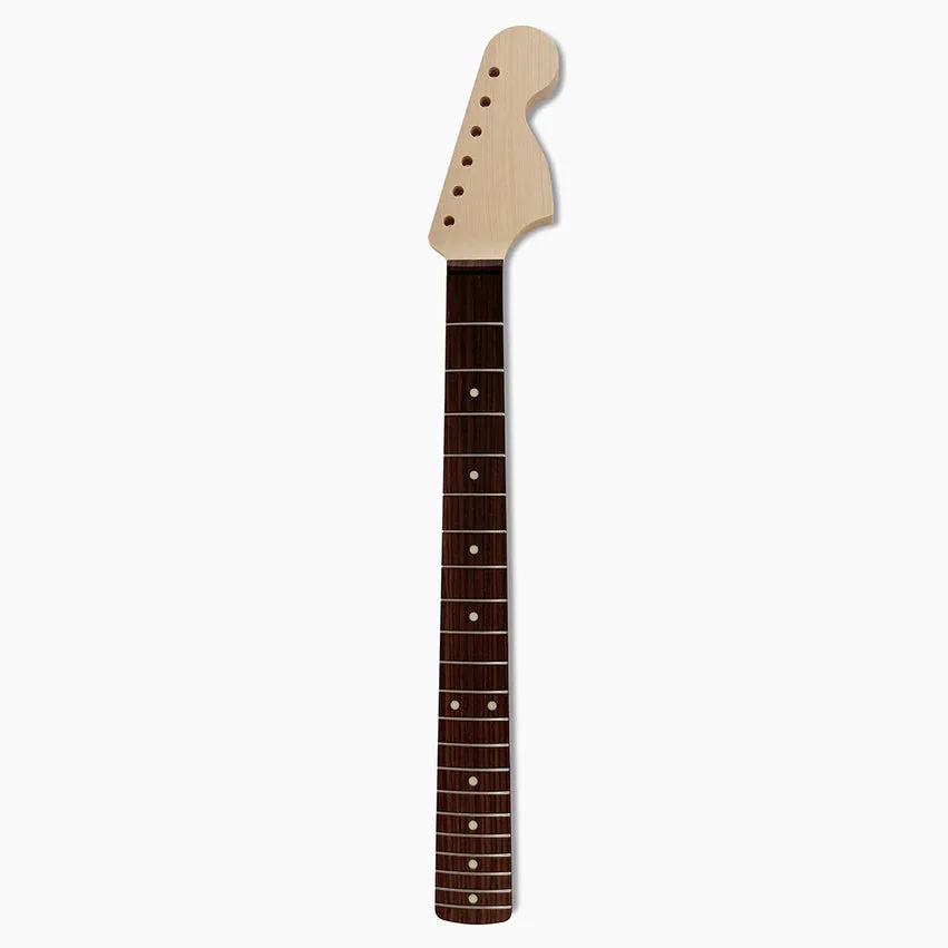 Large Headstock Strat Neck, Rosewood Fingerboard, No Finish