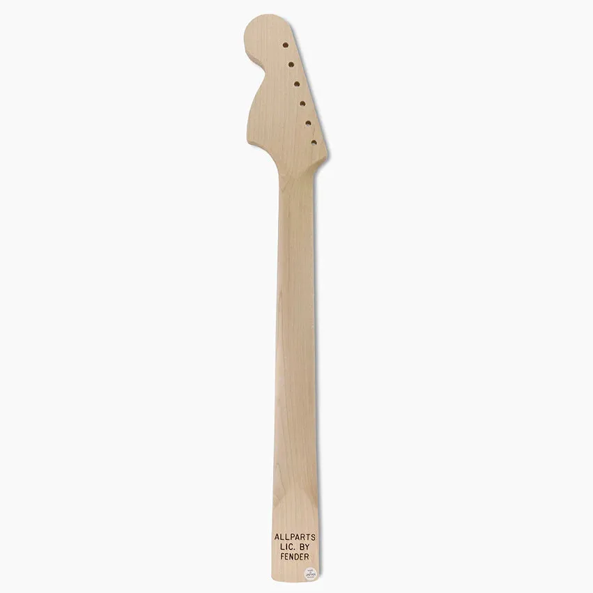 Large Headstock Strat Neck, Rosewood Fingerboard, No Finish