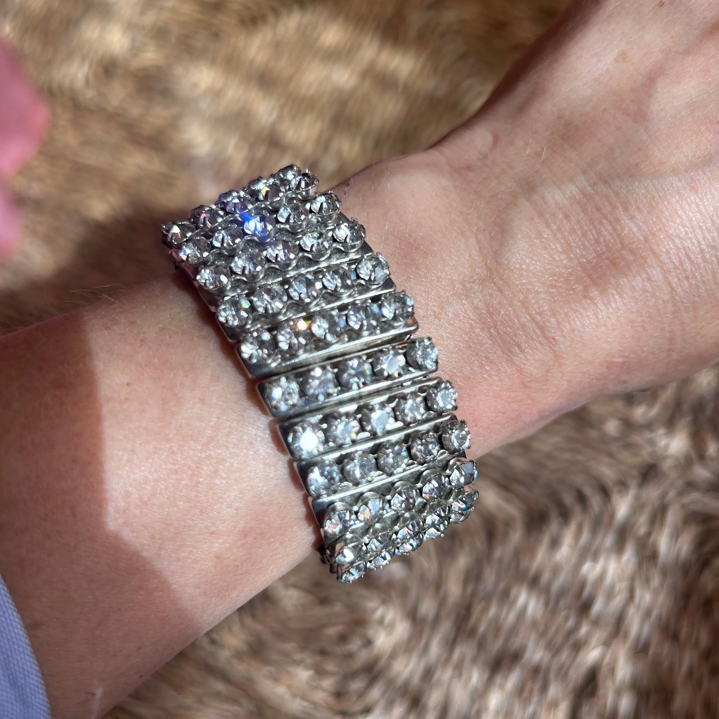 Large Rhinestone Bracelet