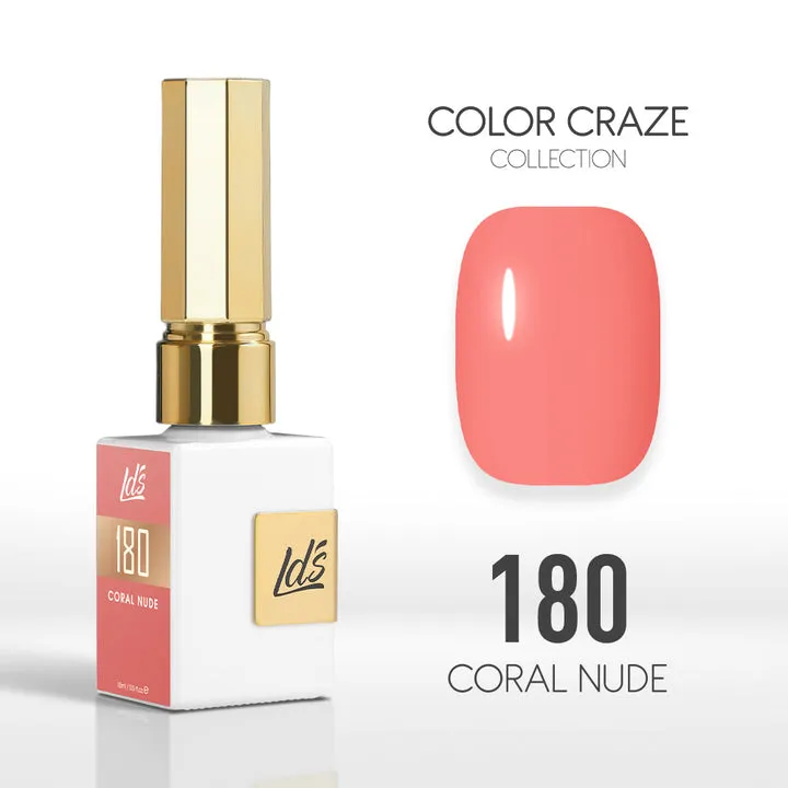 LDS Color Craze Gel Nail Polish - 180 Coral Nude - 0.5oz