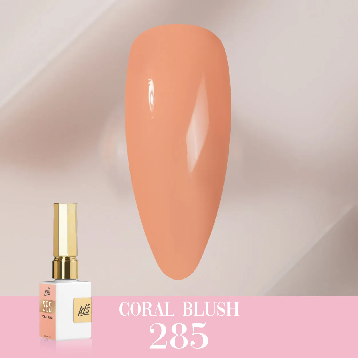LDS Color Craze Gel Nail Polish - 285 Coral Blush - 0.5oz
