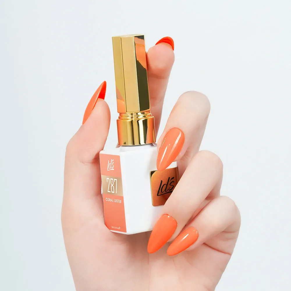 LDS Color Craze Gel Nail Polish - 287 Coral Luster - 0.5oz