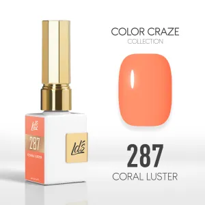 LDS Color Craze Gel Nail Polish - 287 Coral Luster - 0.5oz
