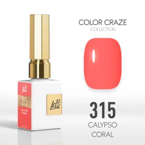 LDS Color Craze Gel Nail Polish - 315 Calypso Coral - 0.5oz