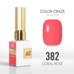 LDS Color Craze Gel Nail Polish - 382 Coral Rose - 0.5oz