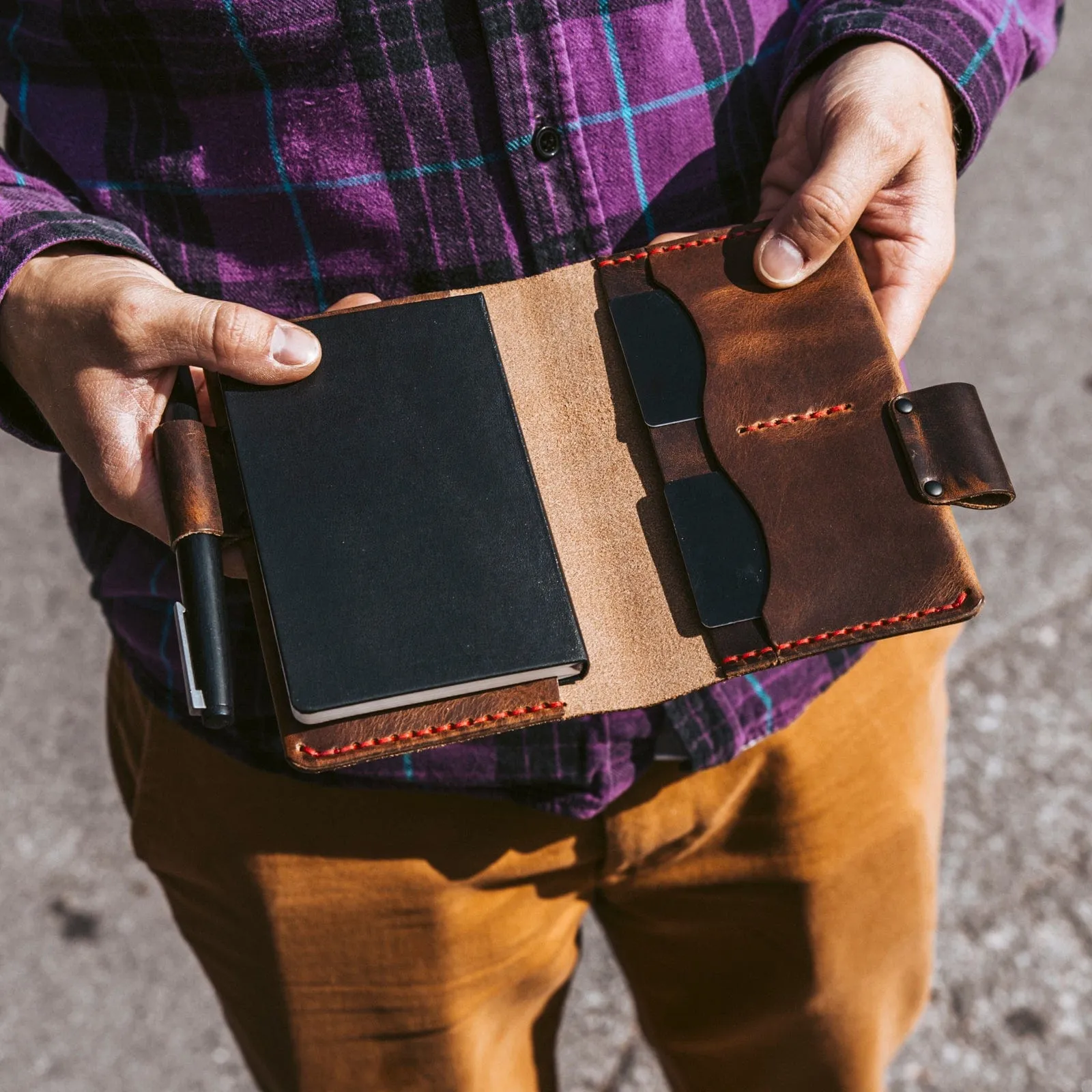 Leather Moleskine Pocket Cover