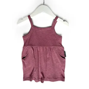 Little Bipsy Ribbed Tank Dress - Hibiscus