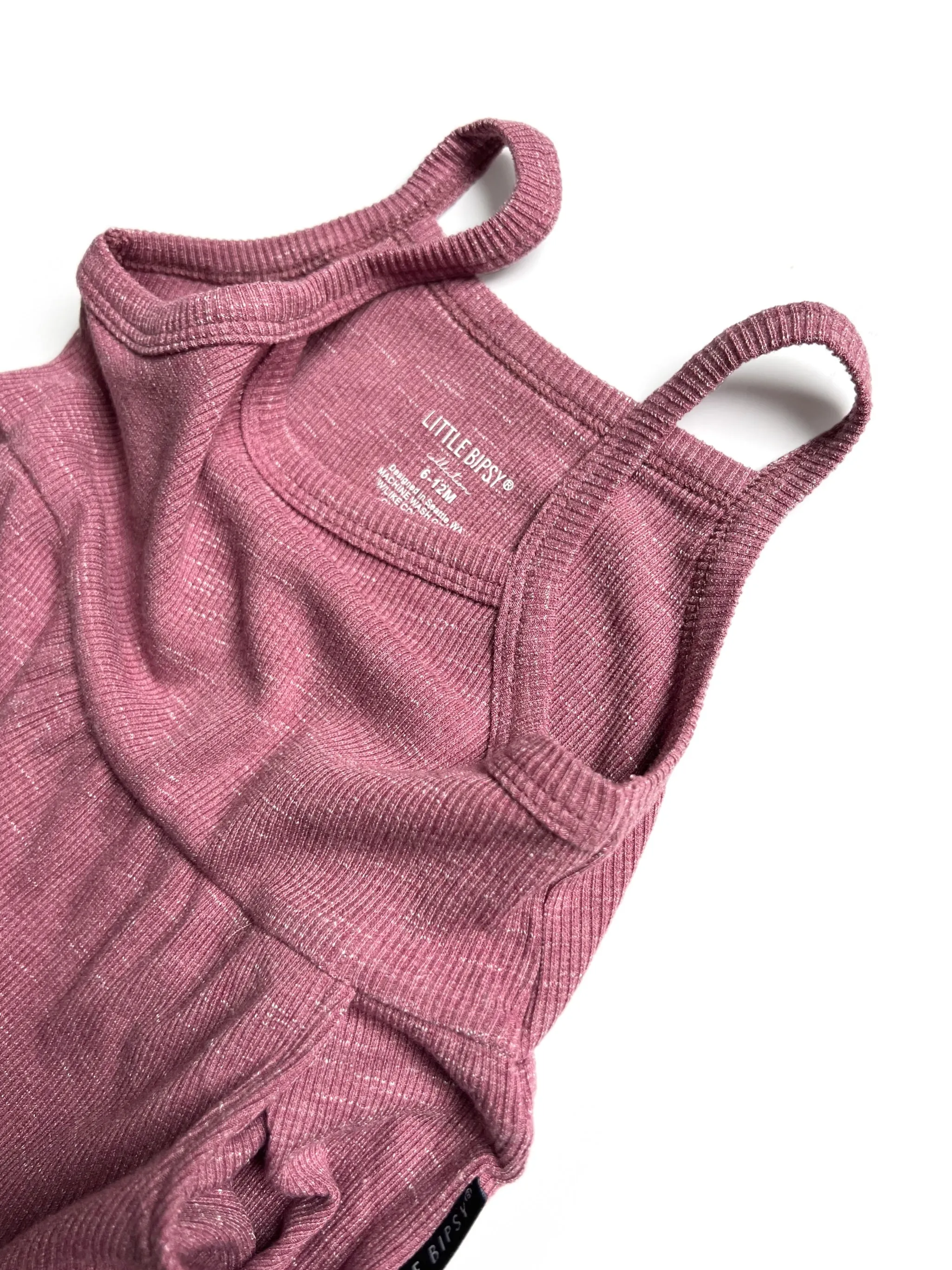 Little Bipsy Ribbed Tank Dress - Hibiscus