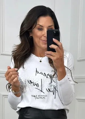 Lottie White Spread The Love Top