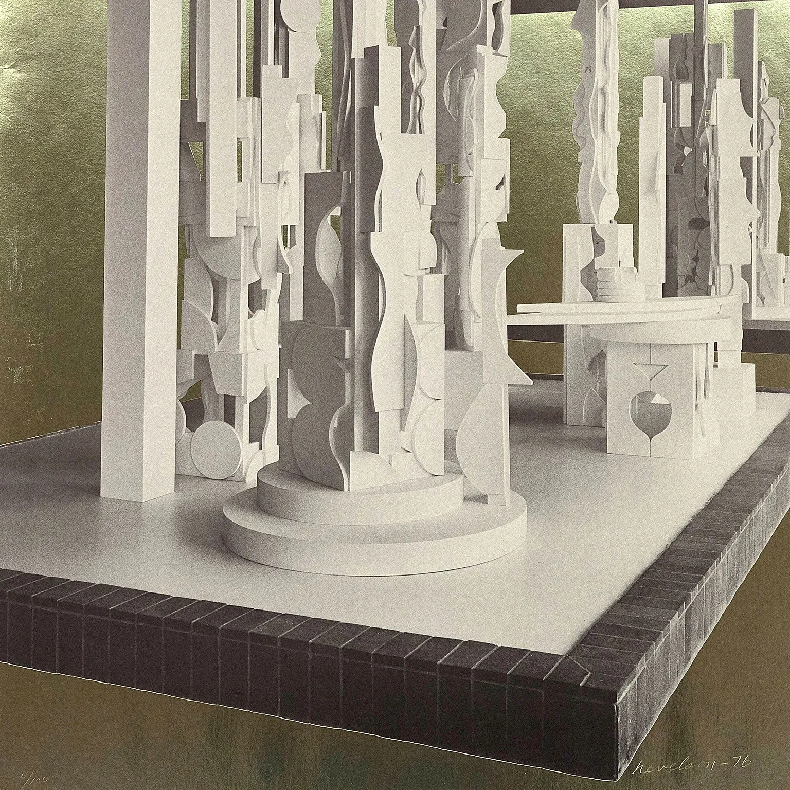 LOUISE NEVELSON "BICENTENNIAL DAWN", 1976