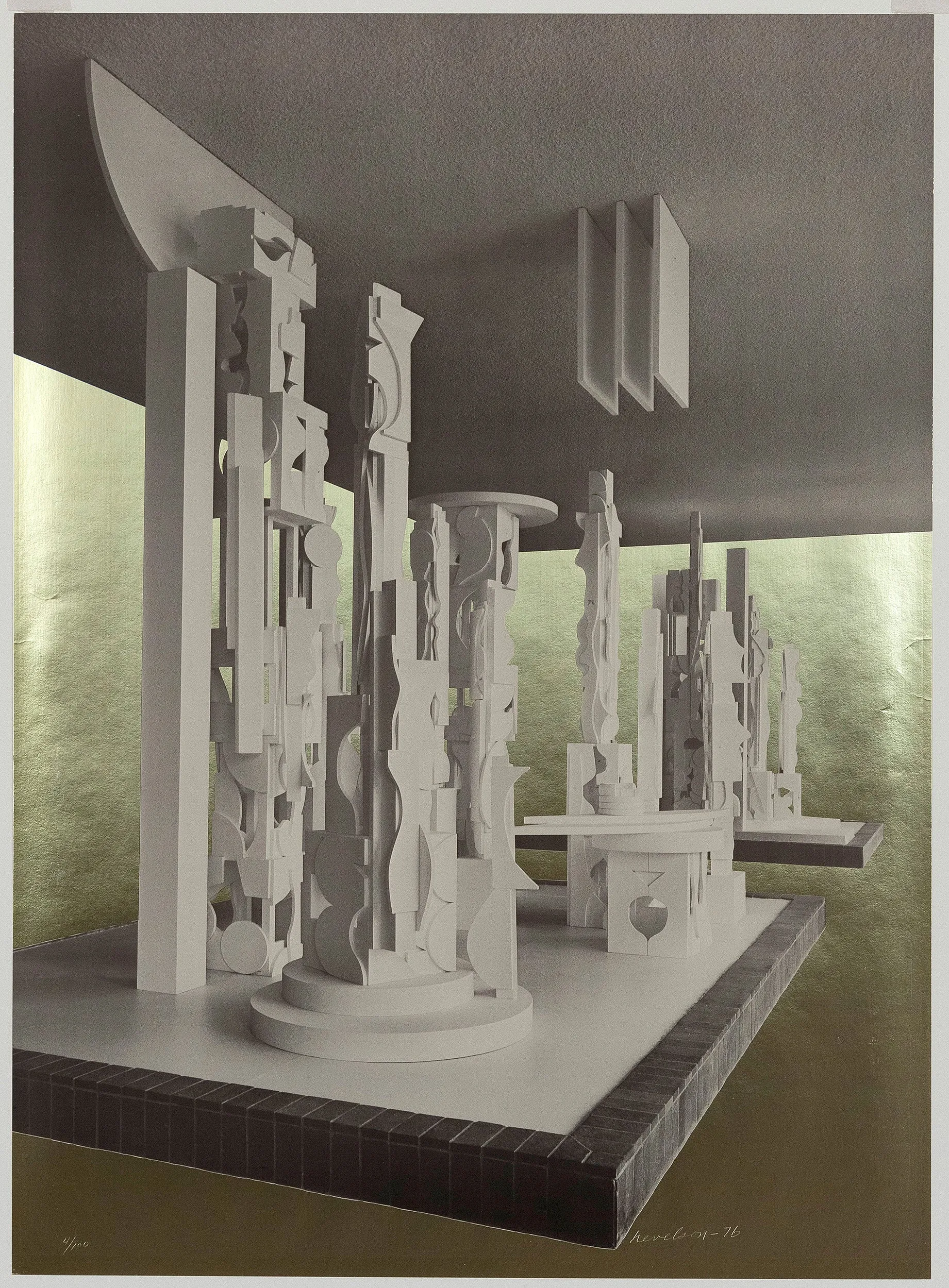 LOUISE NEVELSON "BICENTENNIAL DAWN", 1976