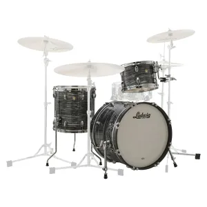 Ludwig Classic Maple 20" Downbeat 3-Piece Shell Pack - Vintage Black Oyster