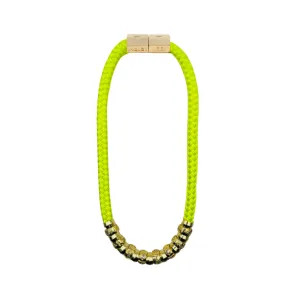Luxe Skinny Classic Necklace- Neon Yellow
