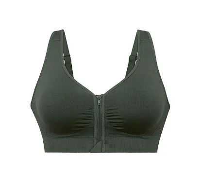 Lynn Post Mastectomy Front Zip Bra In Jungle - Anita