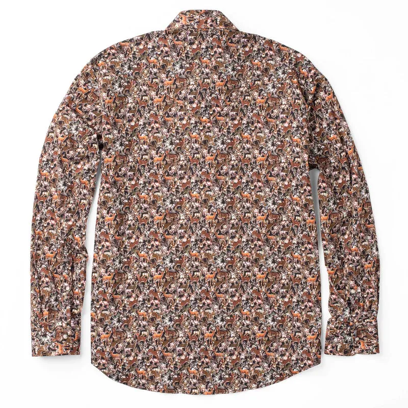 Madison Creek - Men's Bisley Deer Print Shirt