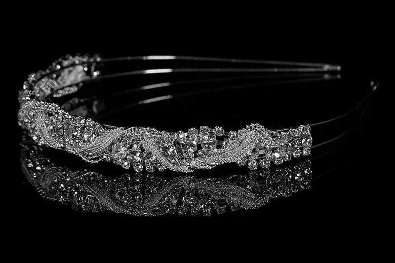 Marvet Chain Cluster Headband | Rhinestone