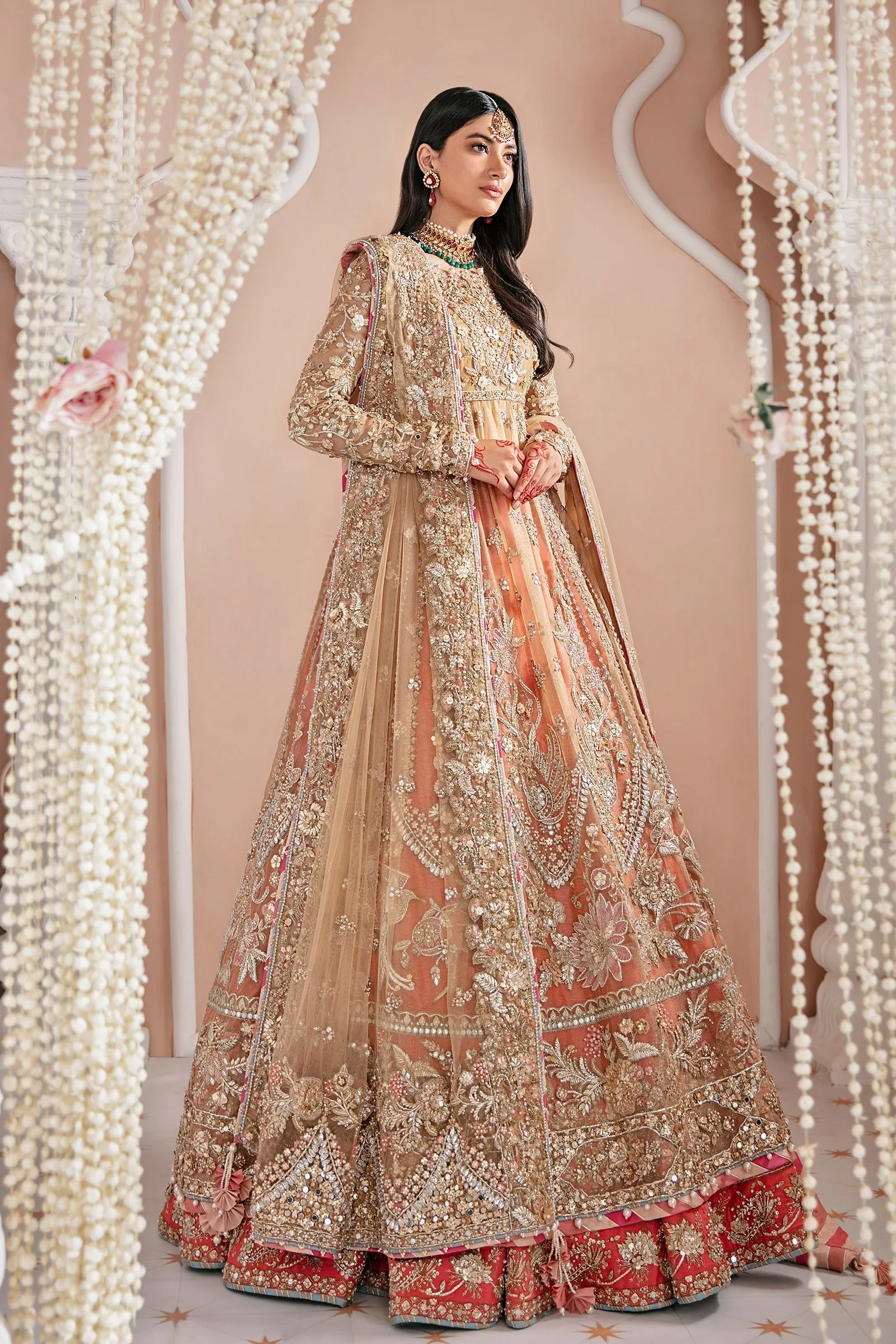 Masakali (ZB-12) | Zaha Bridal Nikkah Luxury RTW Collection | Stitched Embellished Suits