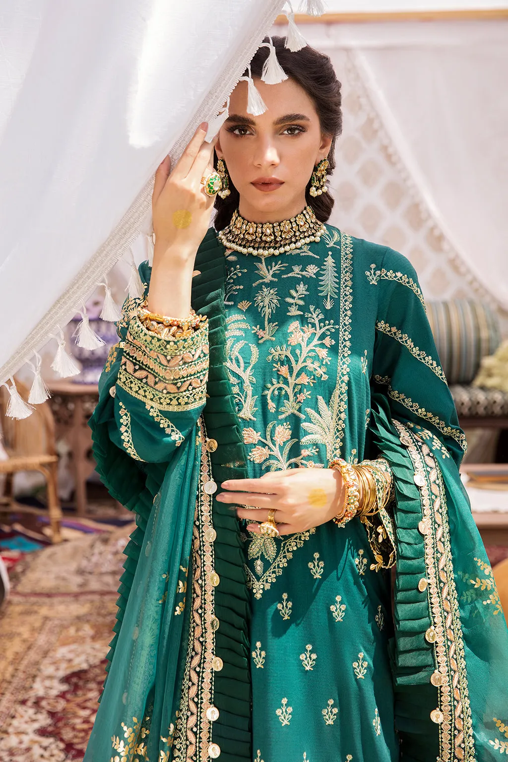 MEERAS  | Afrozeh Gul Bahar Festive Collection 2022 | Unstitched Embroidered Lawn Suits