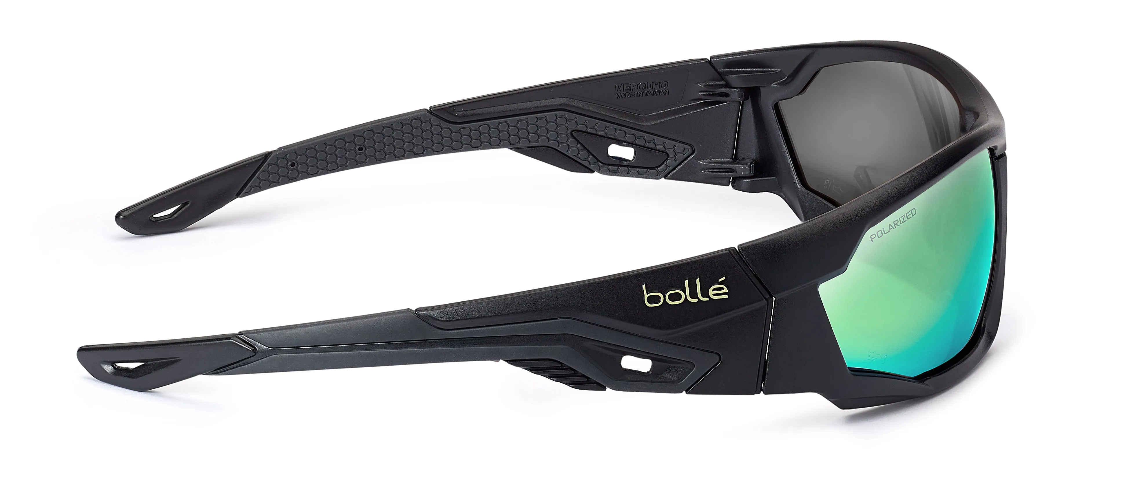 Mercuro Polarised Lens Glasses - Black/Green