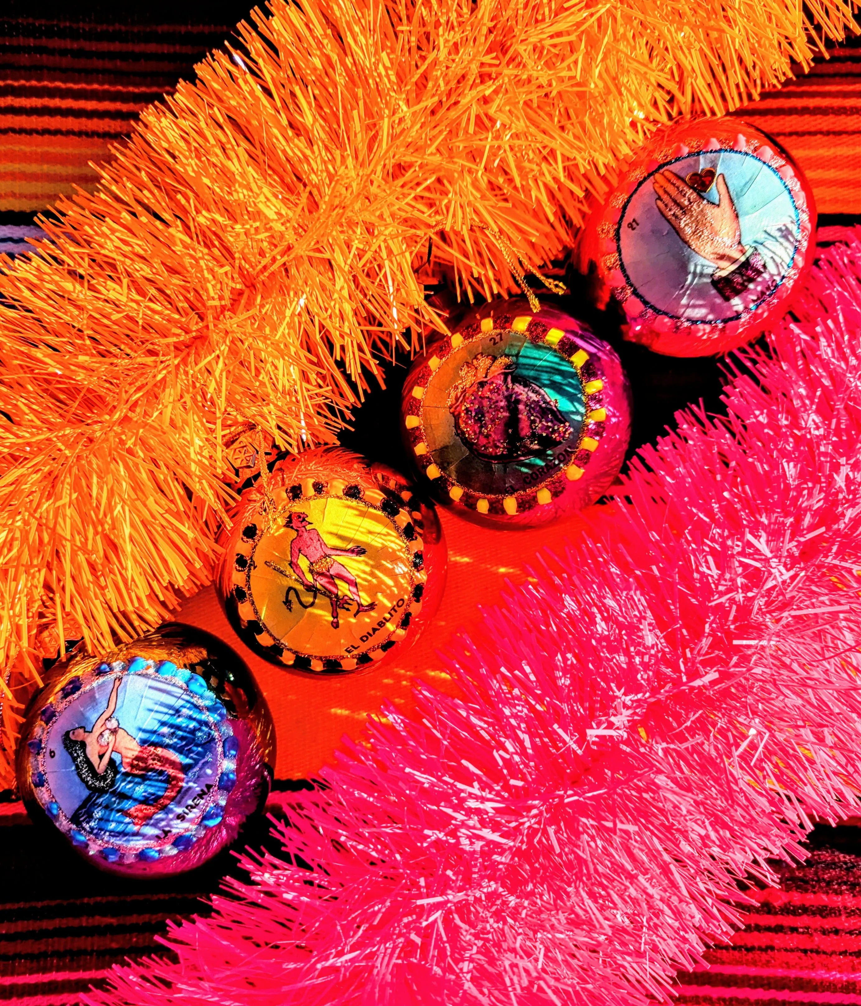 Mexican loteria baubles