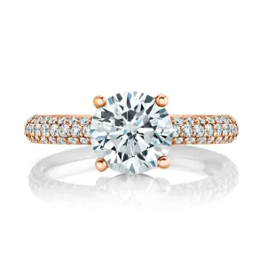 Micro Pave Diamond Engagement Setting