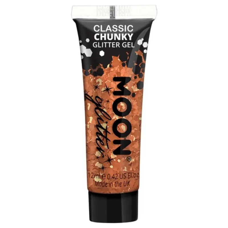 Moon Glitter Classic Chunky Glitter Gel, Copper